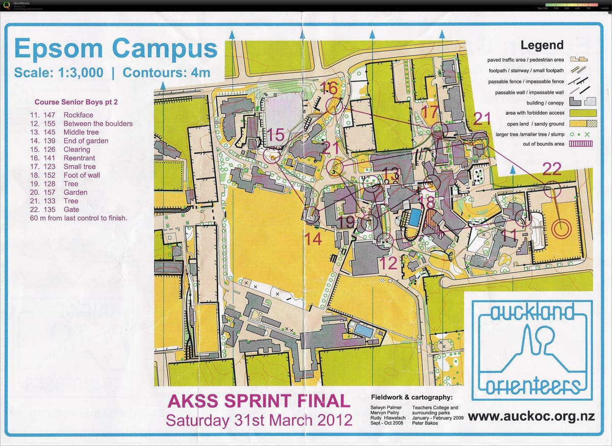 mapa ng Epsom Auckland
