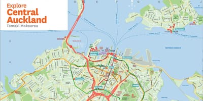 Mapa ng Auckland nz