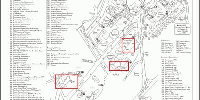 Auckland uni city campus mapa