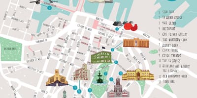 Auckland city ay nagtuturo sa mapa