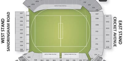 Mapa ng Eden park Auckland