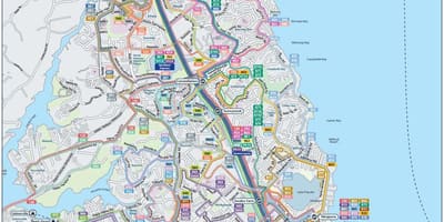 Mapa ng north shore Auckland