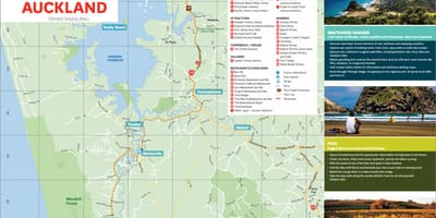 Mapa ng west Auckland